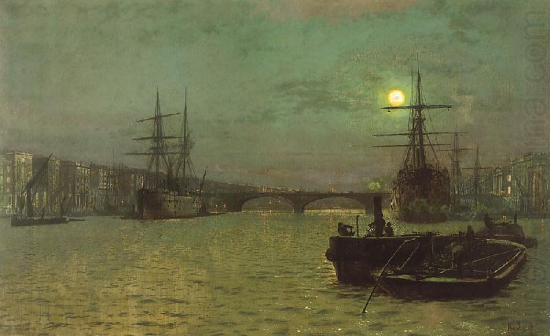 Atkinson Grimshaw London Bridge, Half Tide china oil painting image